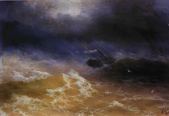 Ivan Constantinovich Aivazovsky : Storm on Sea